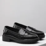 Ženske Mokasine 2702 lak crne
