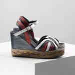 Ženske Sandale 4389454 belo-teget-crvene