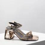 Ženske Sandale 72 zlatna