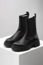 Ženske Poluduboke Čizme  5841 crna - Slika 2