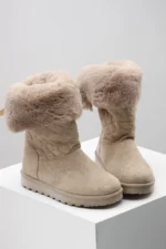 Ženske Poluduboke Čizme 164131 bež - Slika 4