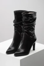 Ženske Poluduboke Čizme 99322 crna - Slika 2