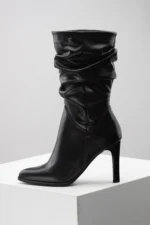 Ženske Poluduboke Čizme 99322 crna - Slika 3