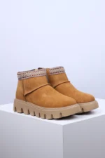 Ženske Poluduboke Čizme W2074-00 braon