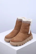 Ženske Poluduboke Čizme W2075-20 braon - Slika 2