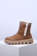 Ženske Poluduboke Čizme W2075-20 braon - Slika 3