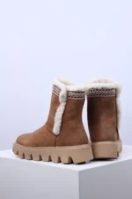 Ženske Poluduboke Čizme W2075-20 braon - Slika 4