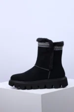 Ženske Poluduboke Čizme W2075-20 crne - Slika 3