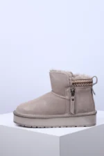 Ženske Poluduboke Čizme W24Q12583 sive - Slika 3