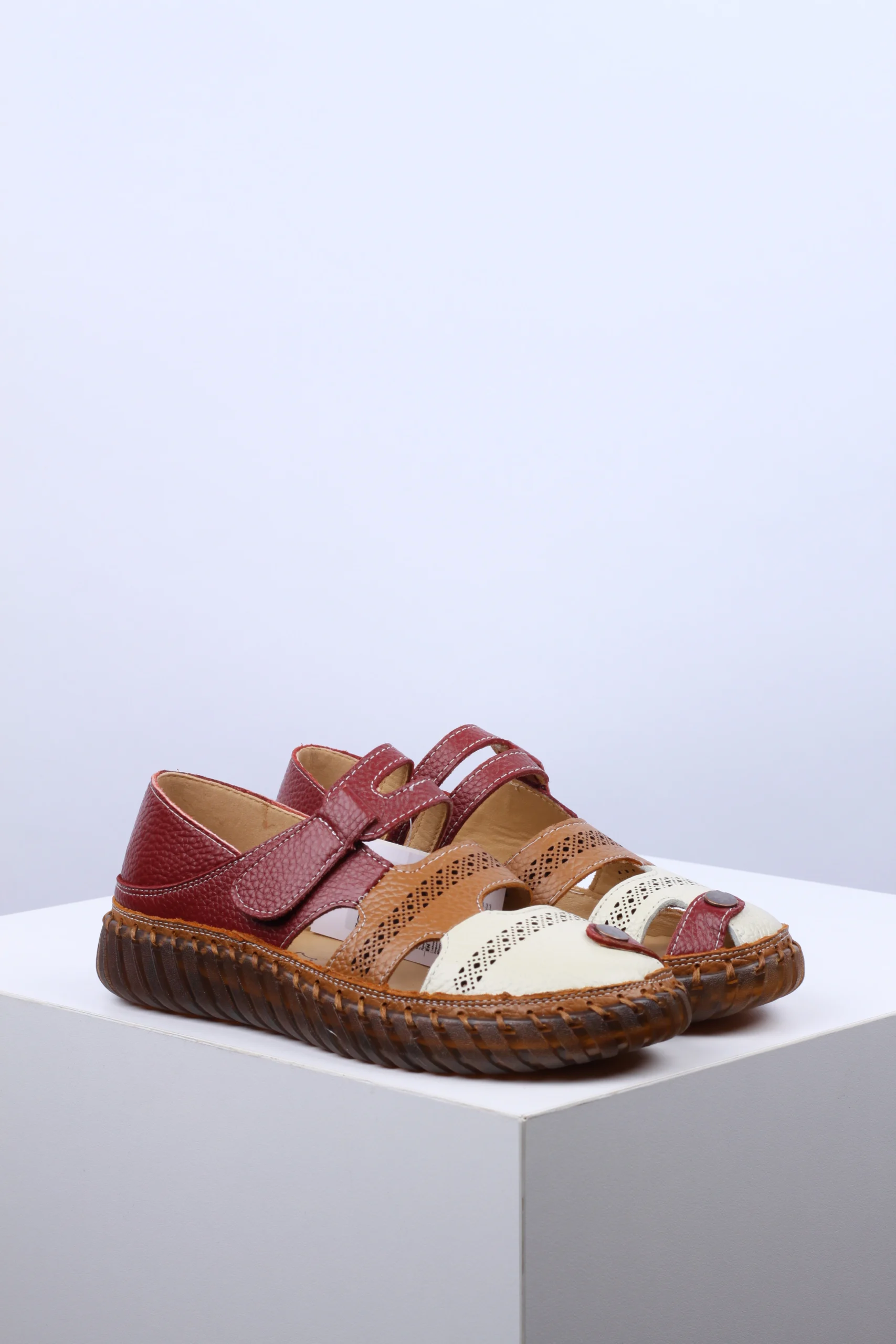 Ženske Sandale W043305 bordo