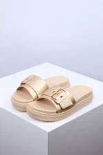 Ženske Papuče W596018 zlatne - Slika 2